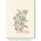 Deep Red Stamps Periwinkle Rubber Cling Stamp 2.2 x 3.2  inches